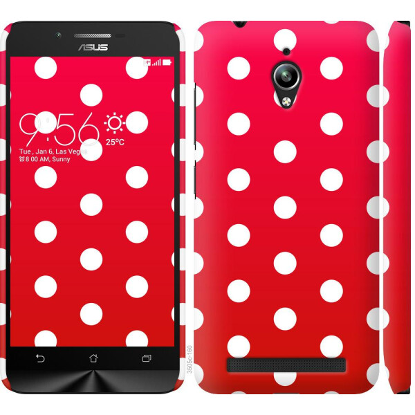 

Чехол на Asus Zenfone Go ZC500TG Градиент, Горошек (04798)