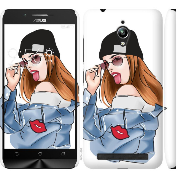 

Чехол на Asus Zenfone Go ZC500TG Девушка v3 (04798)