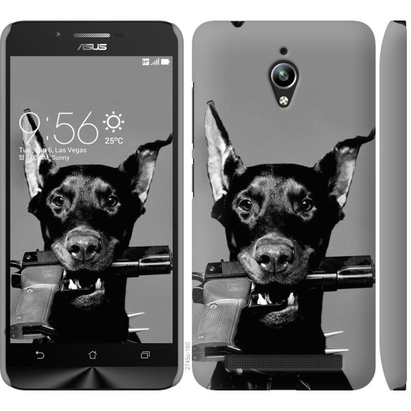 

Чехол на Asus Zenfone Go ZC500TG Доберман (04798)