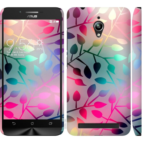

Чехол на Asus Zenfone Go ZC500TG Листья (04798)