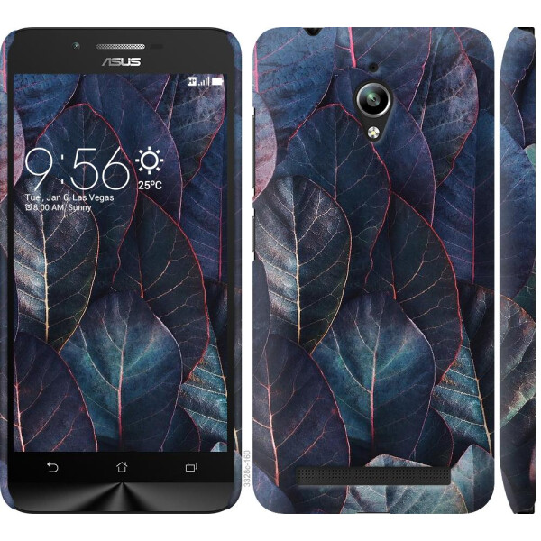 

Чехол на Asus Zenfone Go ZC500TG Листья v3 (04798)