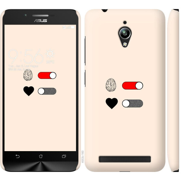 

Чехол на Asus Zenfone Go ZC500TG Любовь и ум (04798)