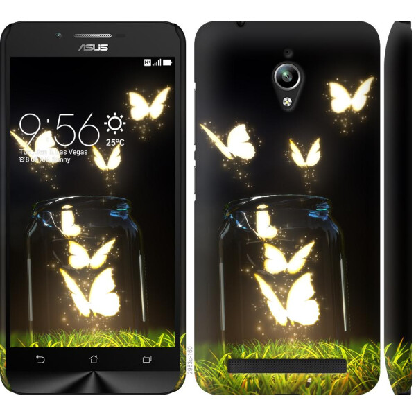 

Чехол на Asus Zenfone Go ZC500TG Светящиеся бабочки (04798)