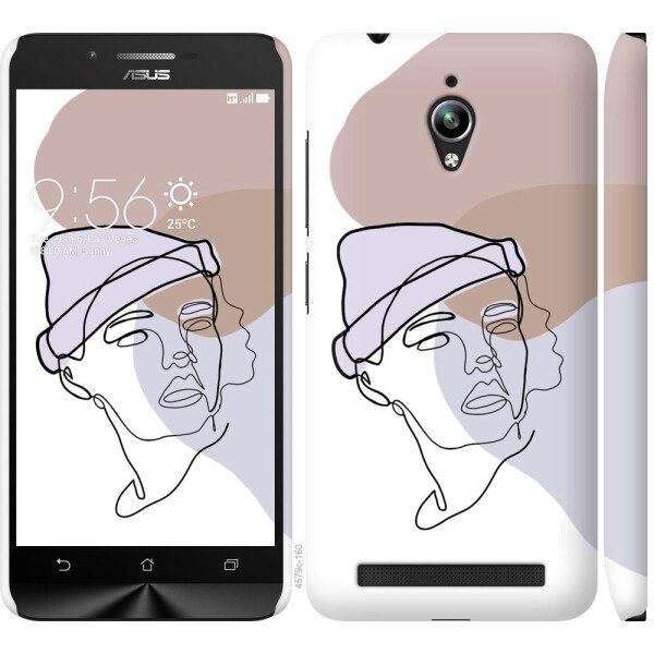 

Чехол на Asus Zenfone Go ZC500TG Силуэт (04798)