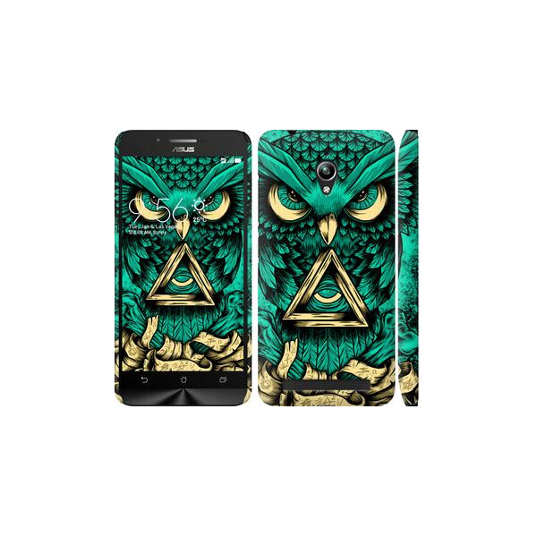 

Чехол на Asus Zenfone Go ZC500TG Сова Арт-тату (04798)