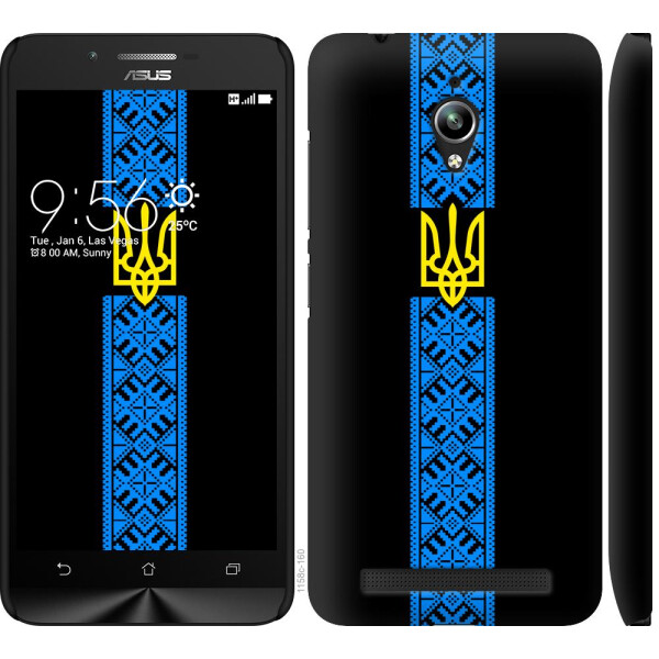 

Чехол на Asus Zenfone Go ZC500TG Тризуб в вышиванке (04798)