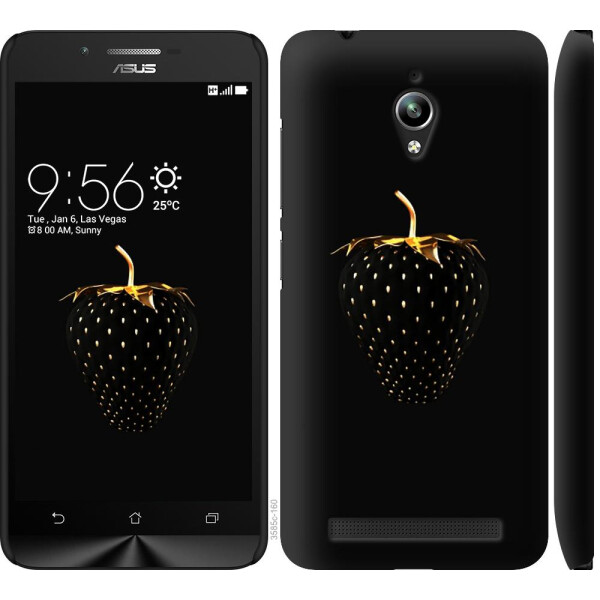 

Чехол на Asus Zenfone Go ZC500TG Черная клубника (04798)