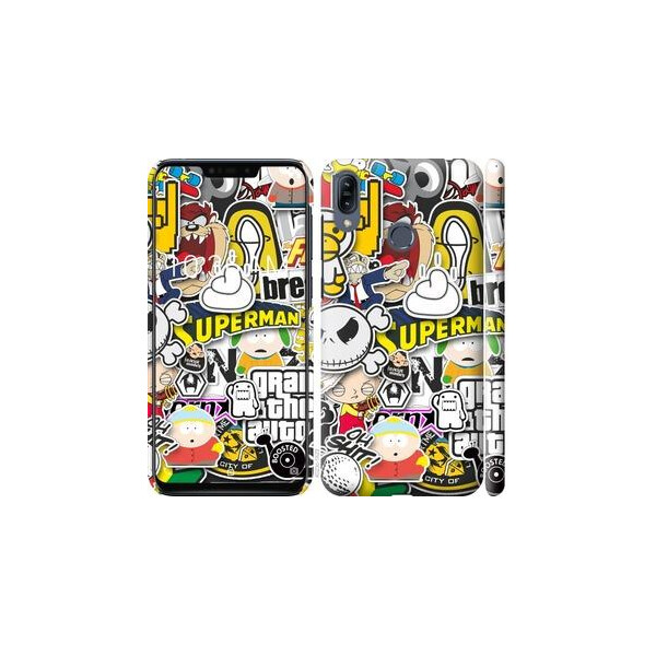 

Чехол на Asus Zenfone Max M2 ZB633KL Popular logos (04798)