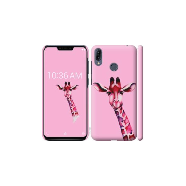 

Чехол на Asus Zenfone Max M2 ZB633KL Розовая жирафа (04798)