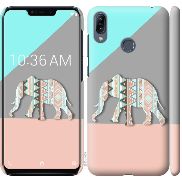 

Чехол на Asus Zenfone Max M2 ZB633KL Узорчатый слон (04798)
