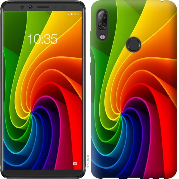 

Чехол на Asus ZenFone Max Pro M1 ZB602KL Радужный вихрь (04798)