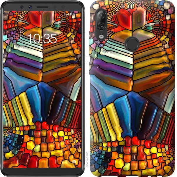 

Чехол на Asus ZenFone Max Pro M1 ZB602KL Разноцветный витраж (04798)