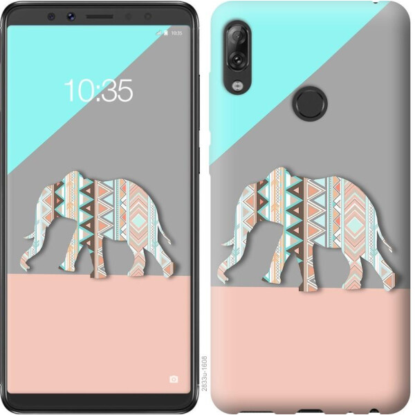 

Чехол на Asus ZenFone Max Pro M1 ZB602KL Узорчатый слон (04798)