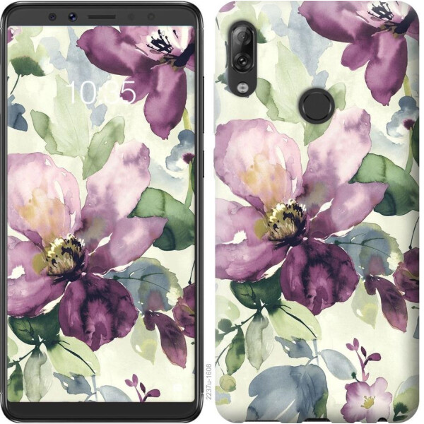 

Чехол на Asus ZenFone Max Pro M1 ZB602KL Цветы акварелью (04798)