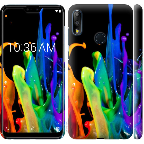 

Чехол на Asus Zenfone Max Pro M2 ZB631KL брызги краски (04798)