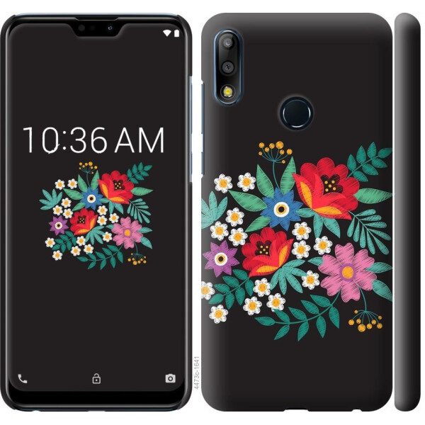 

Чехол на Asus Zenfone Max Pro M2 ZB631KL Вышитые цветы (04798)