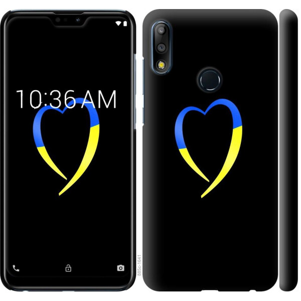 

Чехол на Asus Zenfone Max Pro M2 ZB631KL Жёлто-голубое сердце (04798)