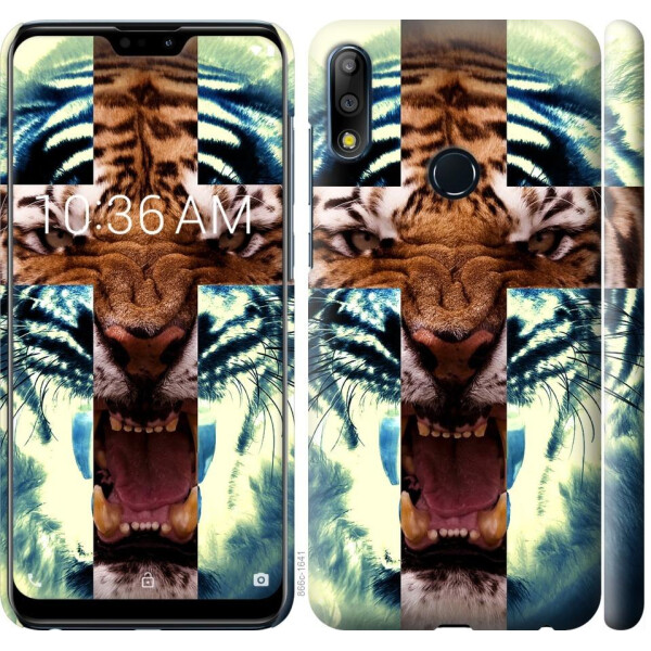 

Чехол на Asus Zenfone Max Pro M2 ZB631KL Злой тигр (04798)