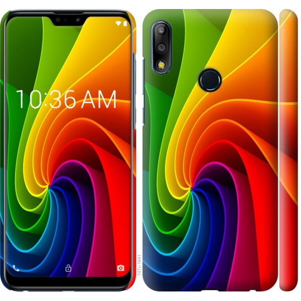 

Чехол на Asus Zenfone Max Pro M2 ZB631KL Радужный вихрь (04798)