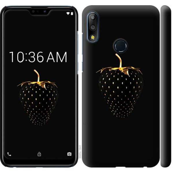 

Чехол на Asus Zenfone Max Pro M2 ZB631KL Черная клубника (04798)