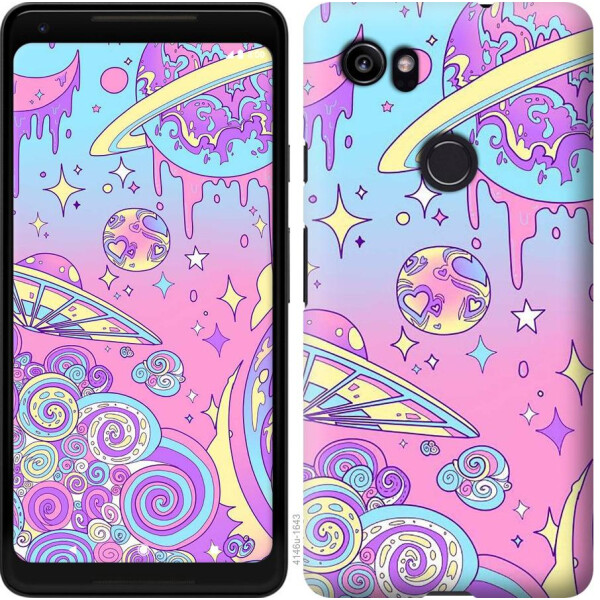 

Чехол на Google PixeL 2 XL Розовая галактика (04798)