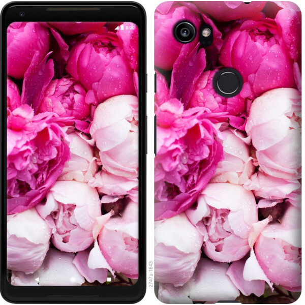 

Чехол на Google PixeL 2 XL Розовые пионы (04798)