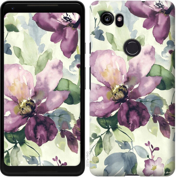 

Чехол на Google PixeL 2 XL Цветы акварелью (04798)