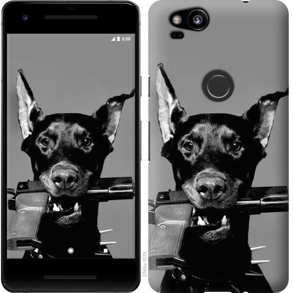 

Чехол на Google Pixel 2 Доберман (04798)
