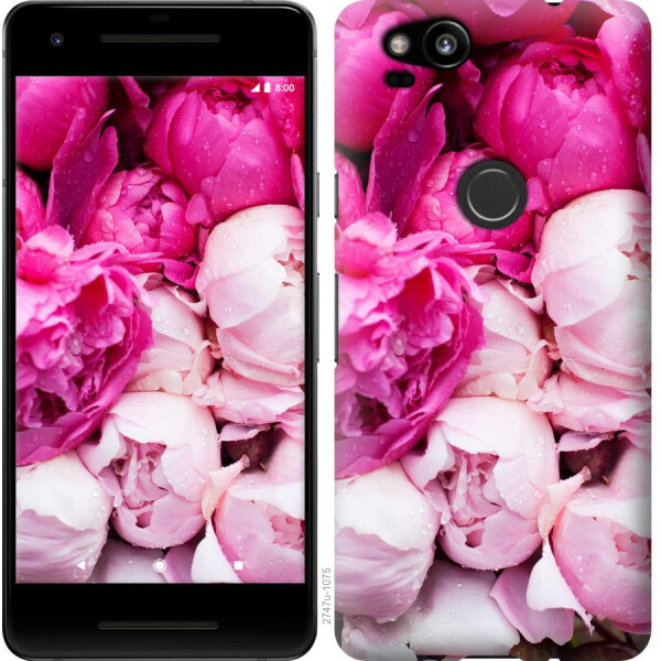 

Чехол на Google Pixel 2 Розовые пионы (04798)