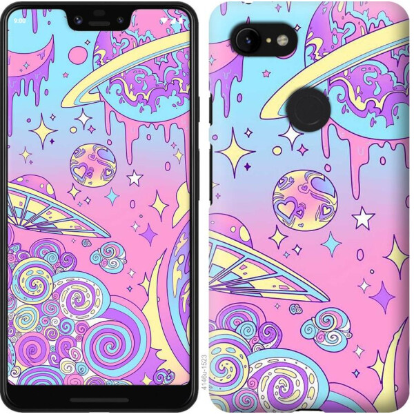 

Чехол на Google Pixel 3 XL Розовая галактика (04798)