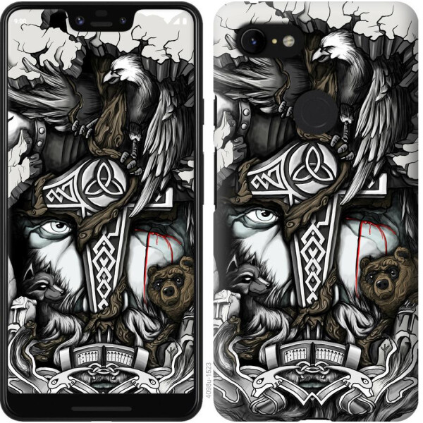 

Чехол на Google Pixel 3 XL Тату Викинг (04798)