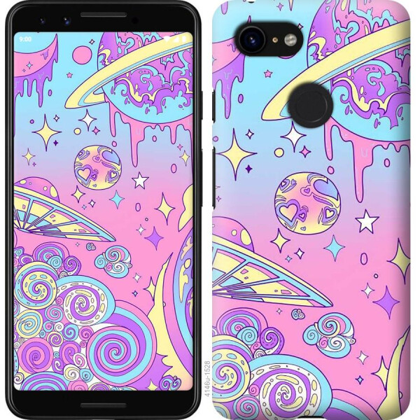 

Чехол на Google Pixel 3 Розовая галактика (04798)
