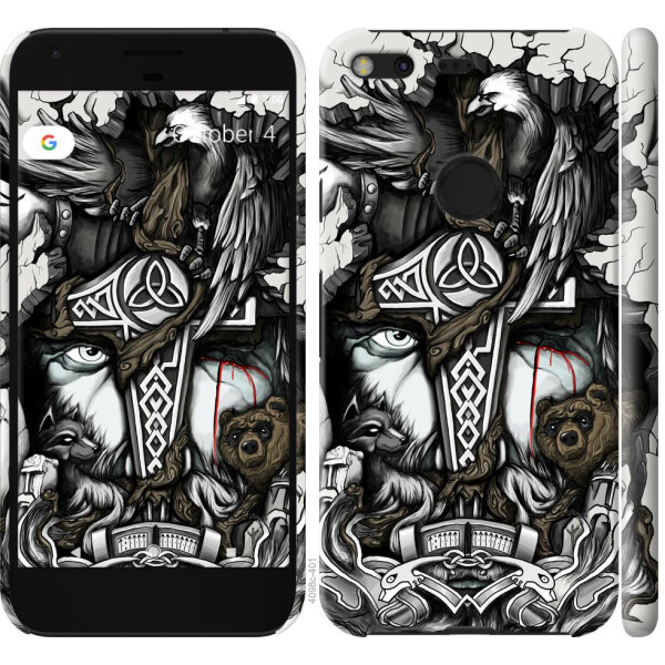 

Чехол на Google Pixel XL Тату Викинг (04798)