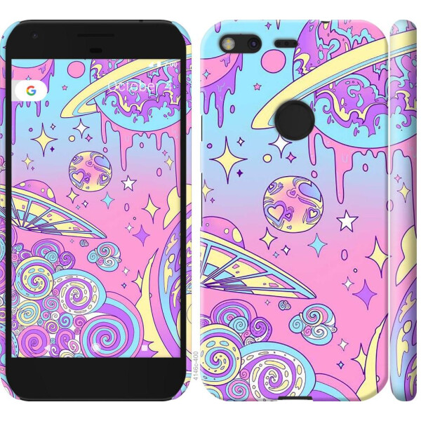 

Чехол на Google Pixel Розовая галактика (04798)