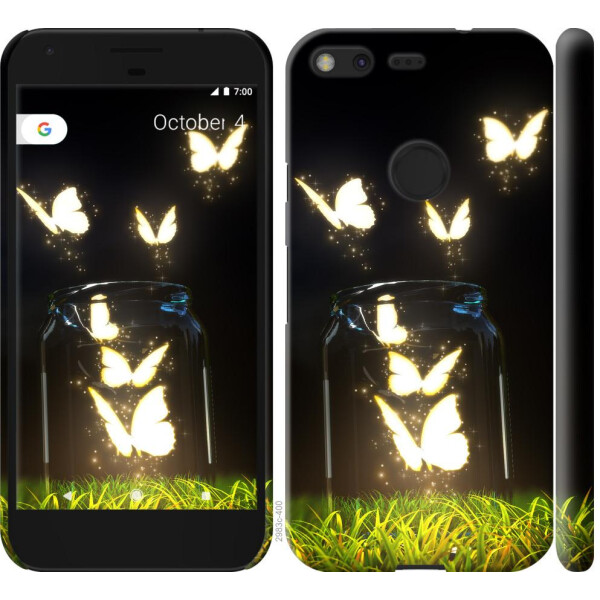 

Чехол на Google Pixel Светящиеся бабочки (04798)