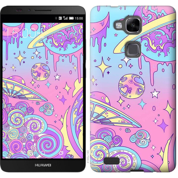 

Чехол на Huawei Ascend Mate 7 Розовая галактика (04798)