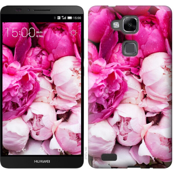 

Чехол на Huawei Ascend Mate 7 Розовые пионы (04798)