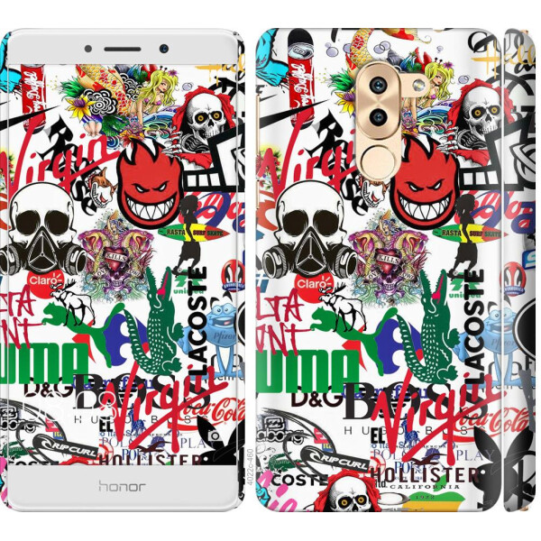 

Чехол на Huawei GR5 2017 Many different logos (04798)