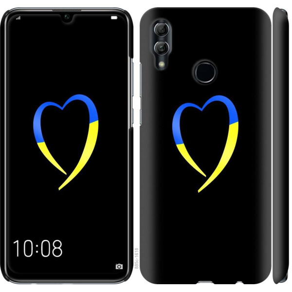 

Чехол на Huawei Honor 10 Lite Жёлто-голубое сердце (04798)