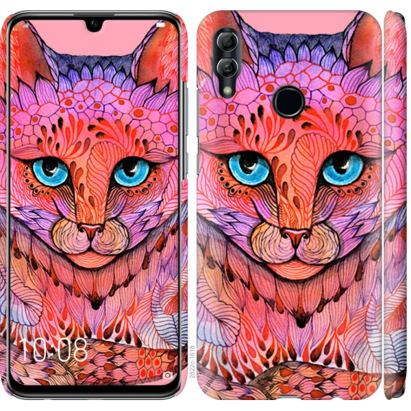 

Чехол на Huawei Honor 10 Lite Узорчатая кошка (04798)