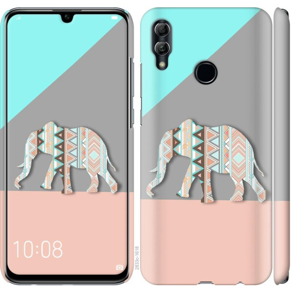 

Чехол на Huawei Honor 10 Lite Узорчатый слон (04798)