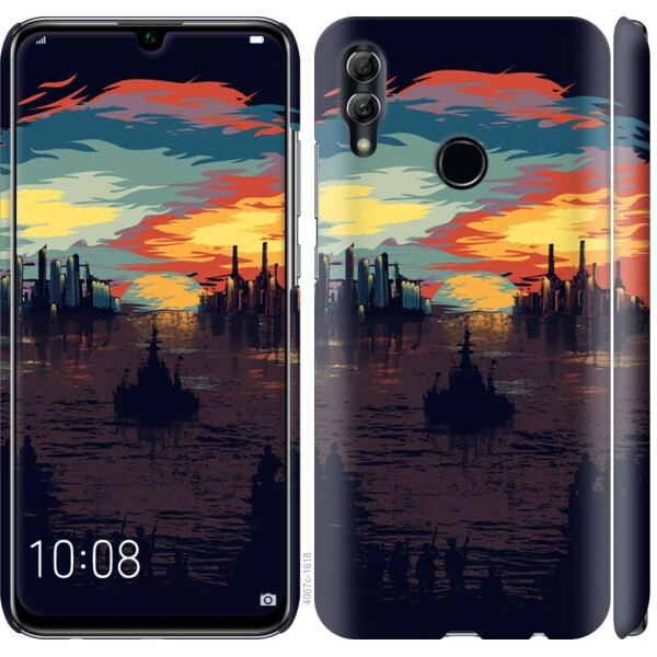 

Чехол на Huawei Honor 10 Lite Череп-абстракция (04798)