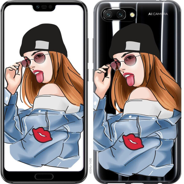 

Чехол на Huawei Honor 10 Девушка v3 (04798)
