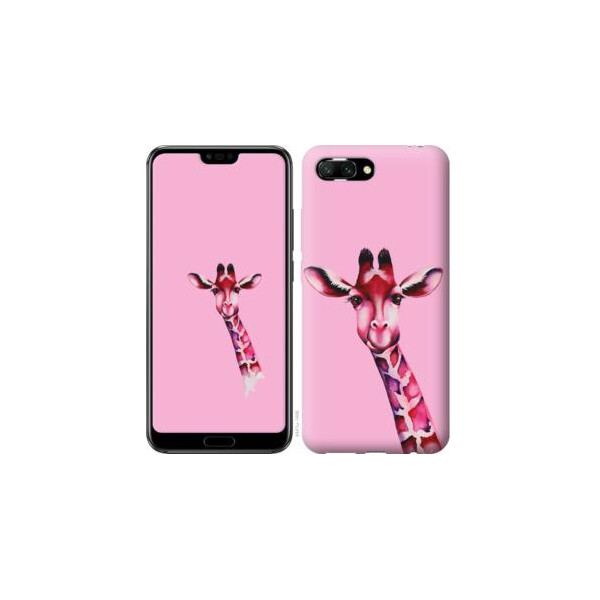 

Чехол на Huawei Honor 10 Розовая жирафа (04798)