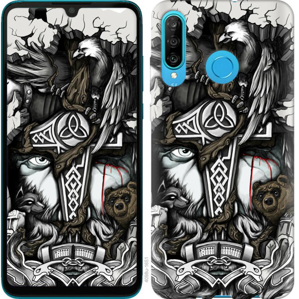

Чехол на Huawei Honor 10i Тату Викинг (04798)