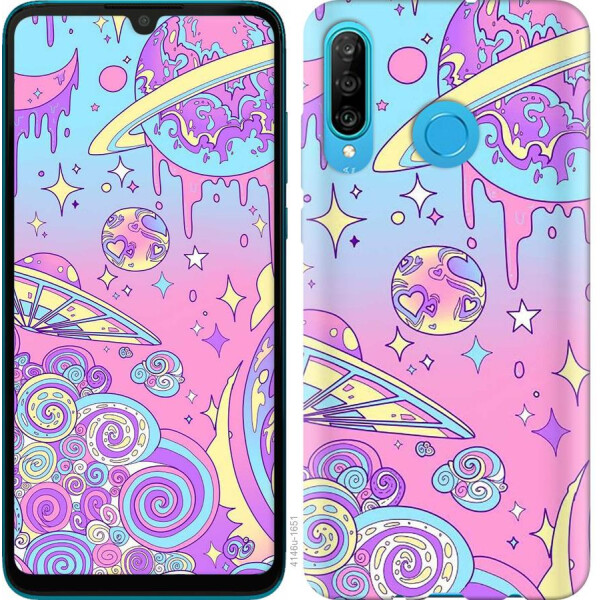 

Чехол на Huawei Honor 20 Lite Розовая галактика (04798)