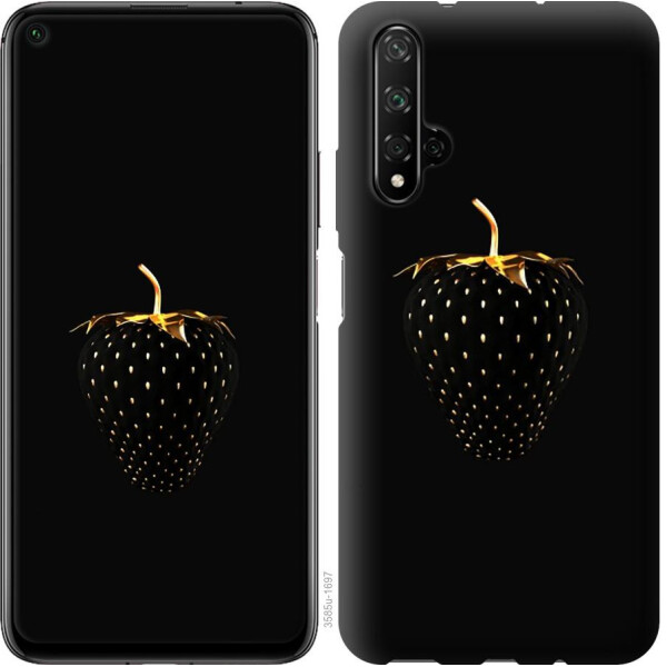

Чехол на Huawei Honor 20 Черная клубника (04798)