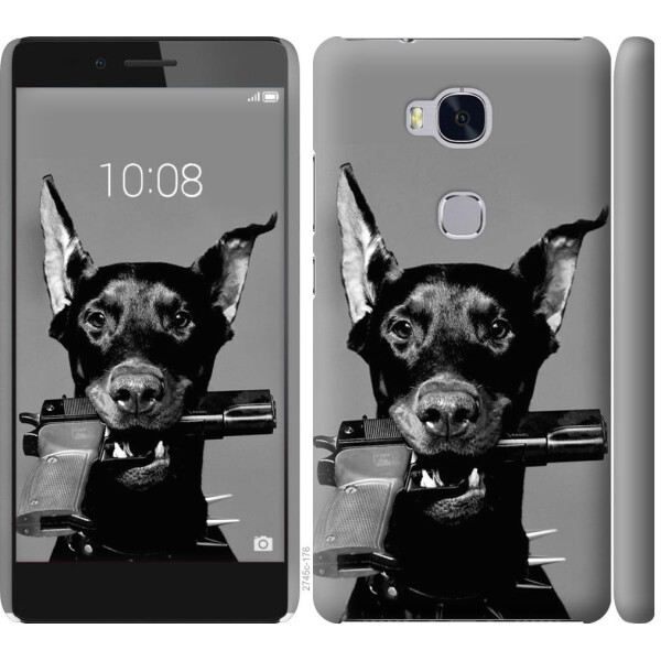 

Чехол на Huawei Honor 5X Доберман (04798)
