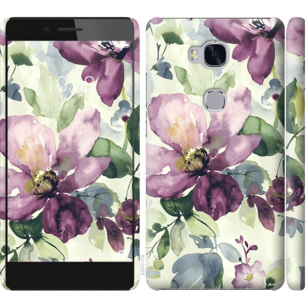 

Чехол на Huawei Honor 5X Цветы акварелью (04798)