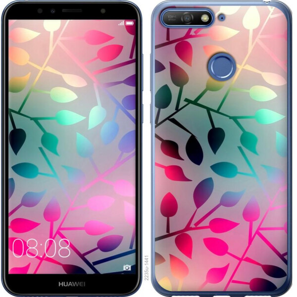 

Чехол на Huawei Honor 7A Pro Листья (04798)